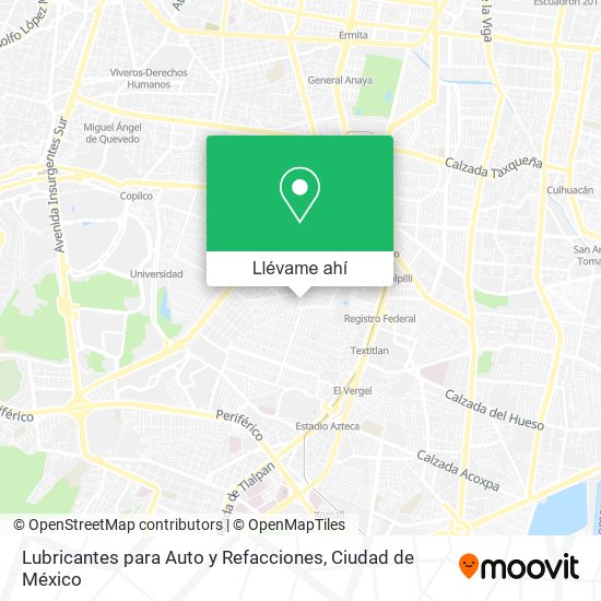 Mapa de Lubricantes para Auto y Refacciones