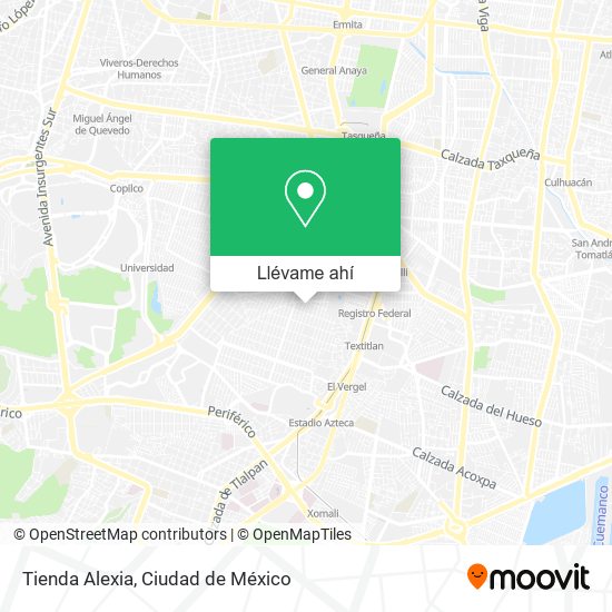 Mapa de Tienda Alexia