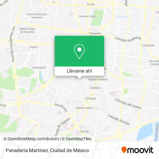 Mapa de Panaderia Martínez