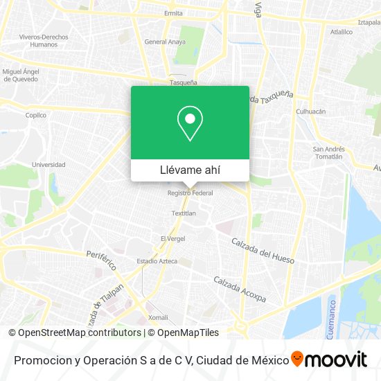 Mapa de Promocion y Operación S a de C V