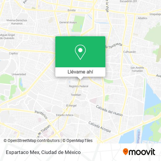Mapa de Espartaco Mex