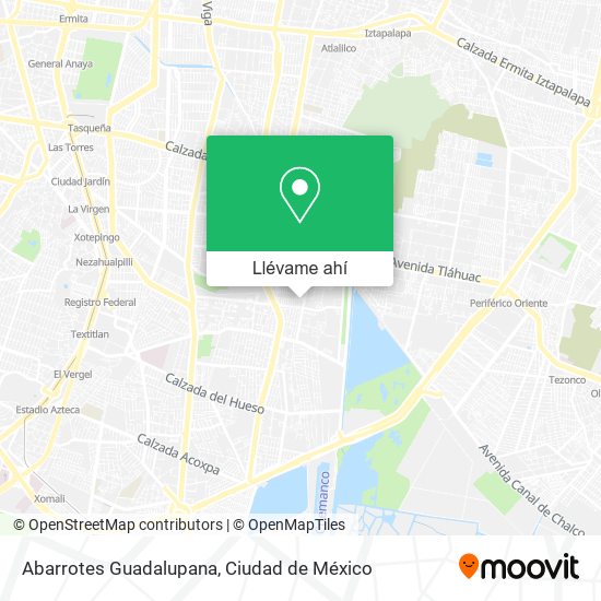 Mapa de Abarrotes Guadalupana