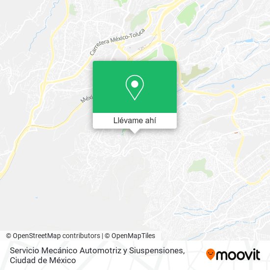 Mapa de Servicio Mecánico Automotriz y Siuspensiones