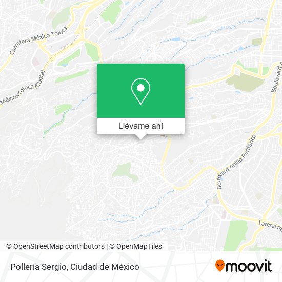 Mapa de Pollería Sergio