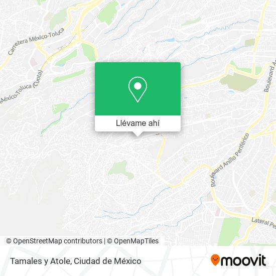 Mapa de Tamales y Atole