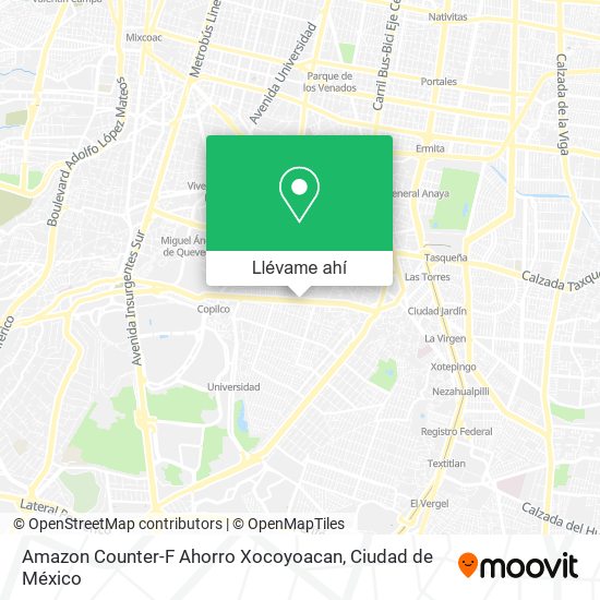 Mapa de Amazon Counter-F Ahorro Xocoyoacan