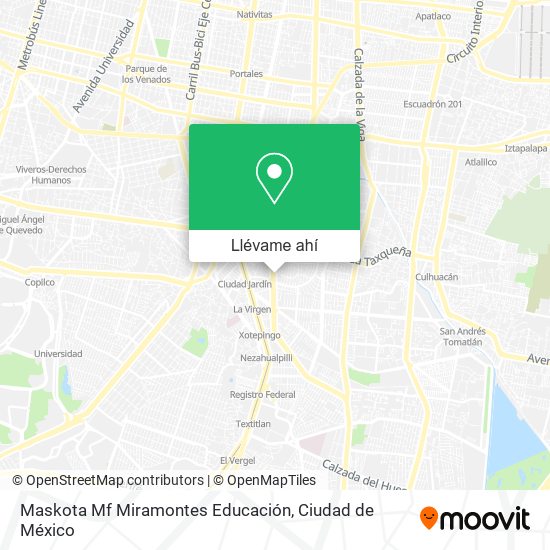 Mapa de Maskota Mf Miramontes Educación