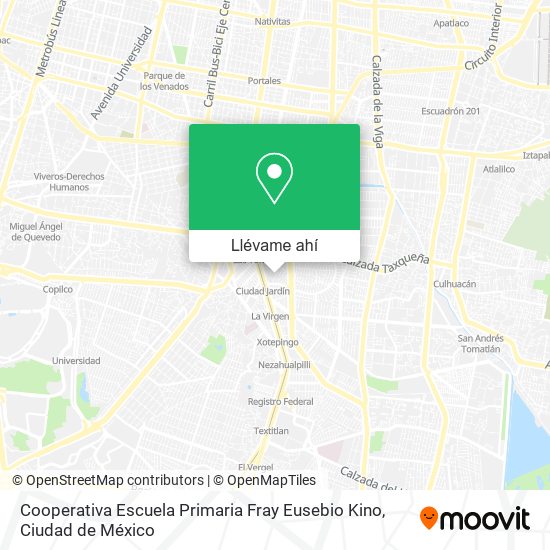 Mapa de Cooperativa Escuela Primaria Fray Eusebio Kino