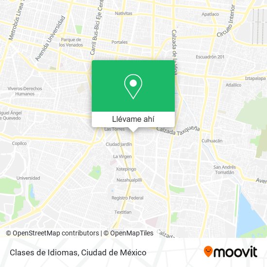 Mapa de Clases de Idiomas