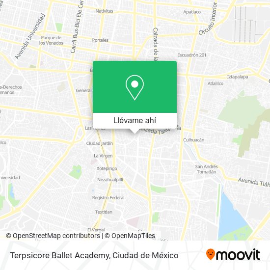 Mapa de Terpsicore Ballet Academy