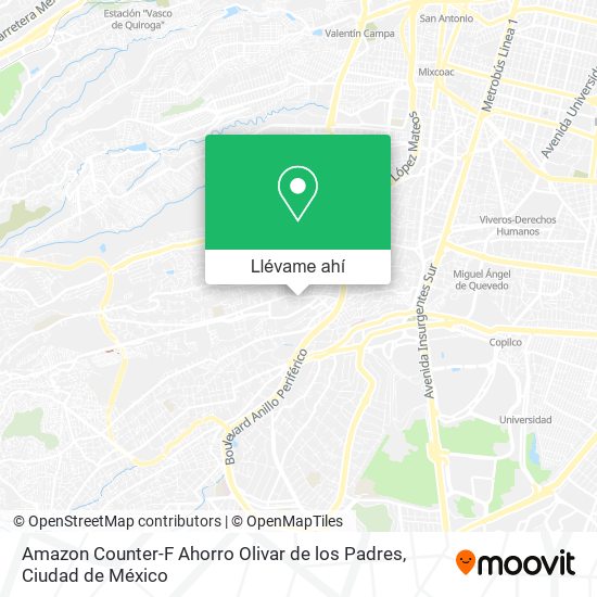Mapa de Amazon Counter-F Ahorro Olivar de los Padres