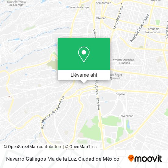 Mapa de Navarro Gallegos Ma de la Luz