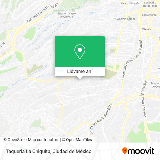 Mapa de Taqueria La Chiquita