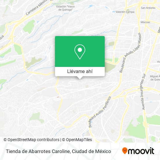 Mapa de Tienda de Abarrotes Caroline