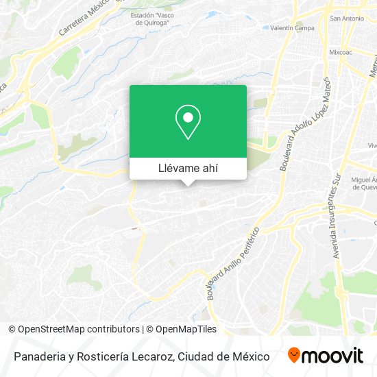 Mapa de Panaderia y Rosticería Lecaroz