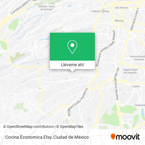 Mapa de Cocina Economica Elsy