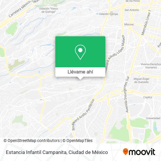 Mapa de Estancia Infantil Campanita