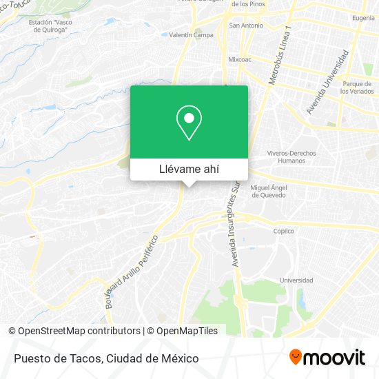Mapa de Puesto de Tacos