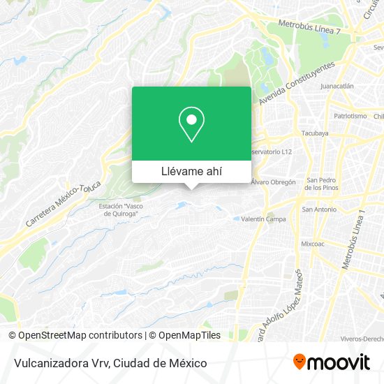 Mapa de Vulcanizadora Vrv