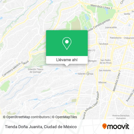 Mapa de Tienda Doña Juanita