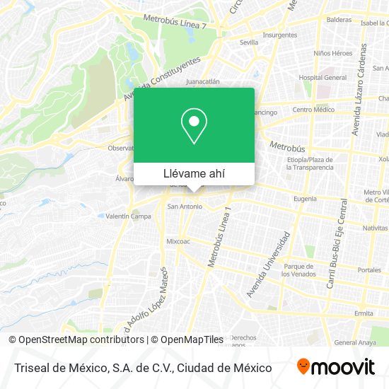 Mapa de Triseal de México, S.A. de C.V.