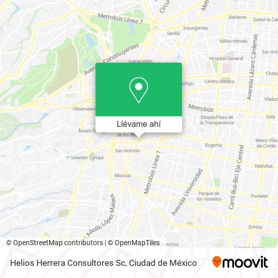 Mapa de Helios Herrera Consultores Sc