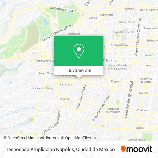 Mapa de Tecnocasa Ampliación Nápoles