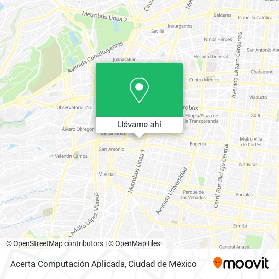 Mapa de Acerta Computación Aplicada