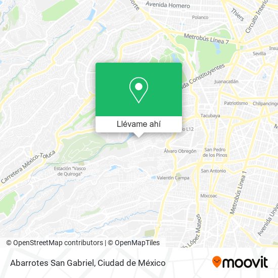 Mapa de Abarrotes San Gabriel