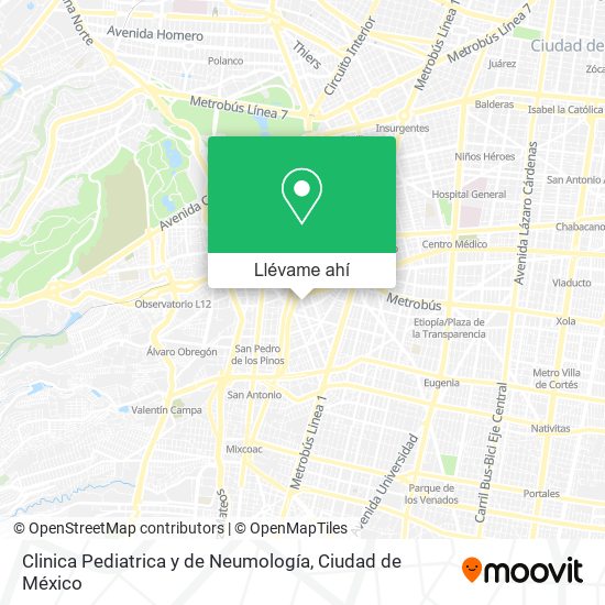 Mapa de Clinica Pediatrica y de Neumología