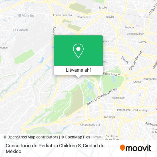 Mapa de Consultorio de Pediatría Children S