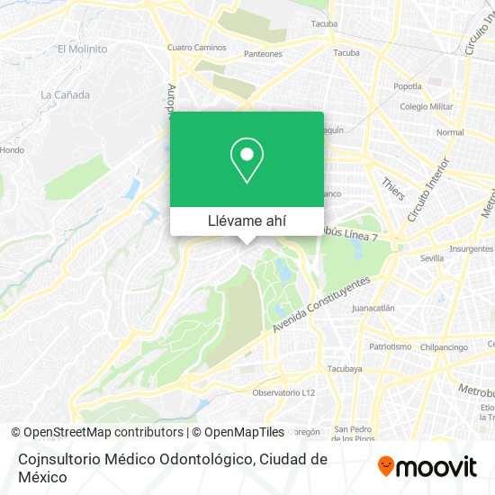 Mapa de Cojnsultorio Médico Odontológico