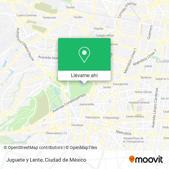 Mapa de Juguete y Lente