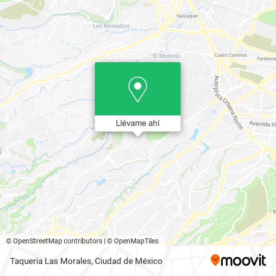 Mapa de Taqueria Las Morales