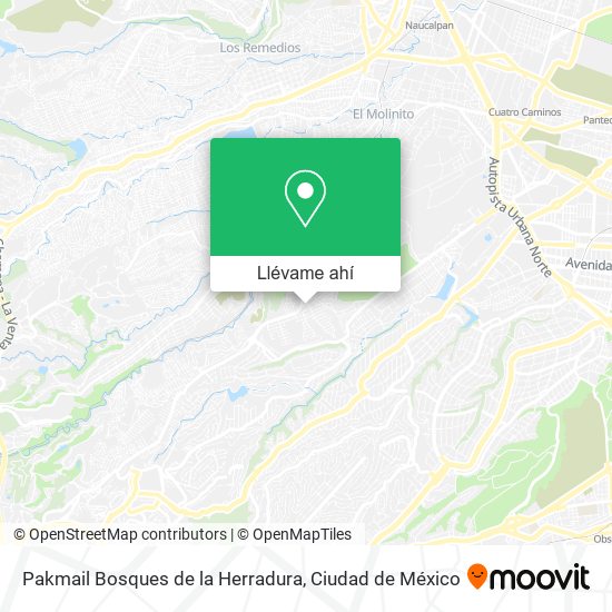 Mapa de Pakmail Bosques de la Herradura