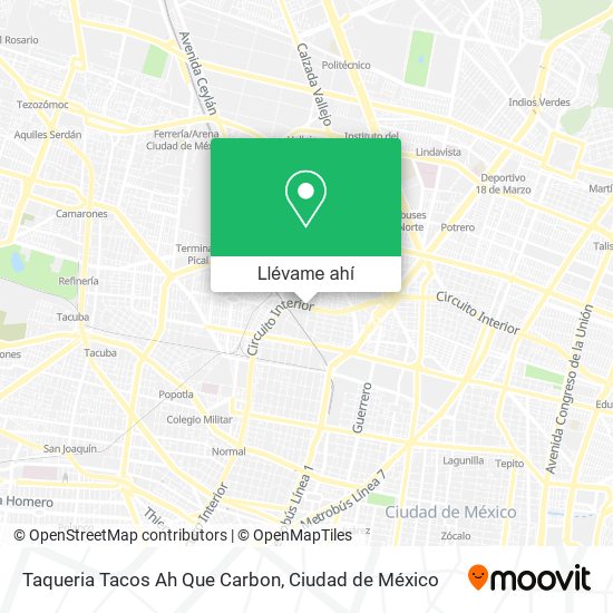 Mapa de Taqueria Tacos Ah Que Carbon