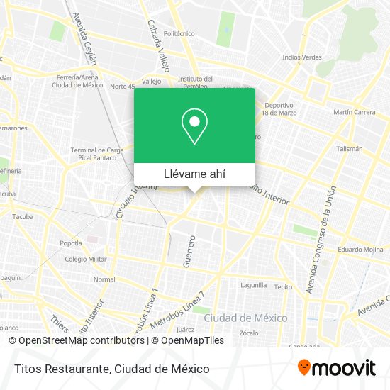 Mapa de Titos Restaurante