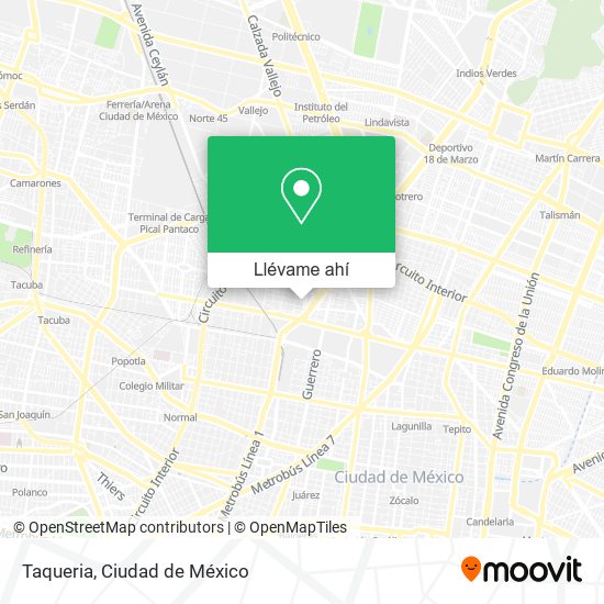 Mapa de Taqueria