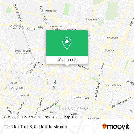 Mapa de Tiendas Tres B