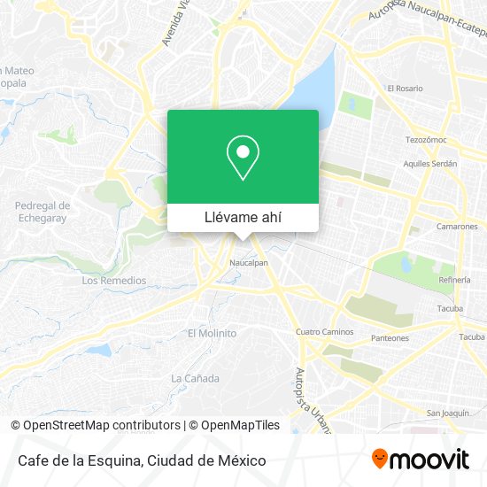 Mapa de Cafe de la Esquina