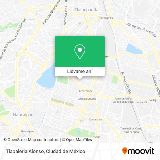 Mapa de Tlapaleria Alonso