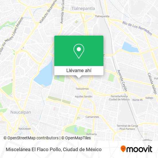 Mapa de Miscelánea El Flaco Pollo