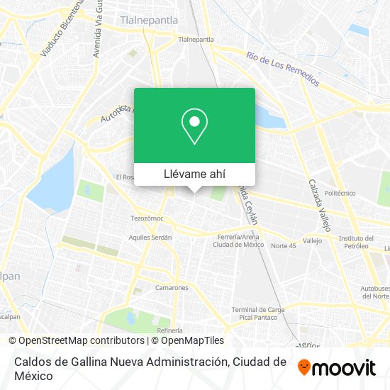 Mapa de Caldos de Gallina Nueva Administración