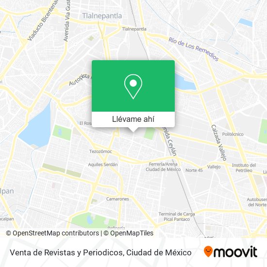 Mapa de Venta de Revistas y Periodicos