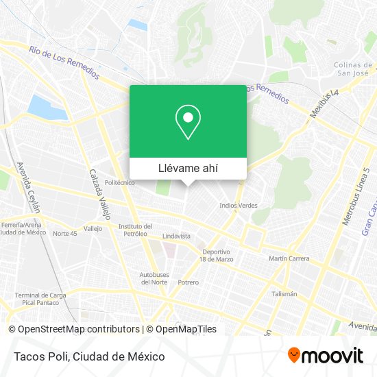 Mapa de Tacos Poli