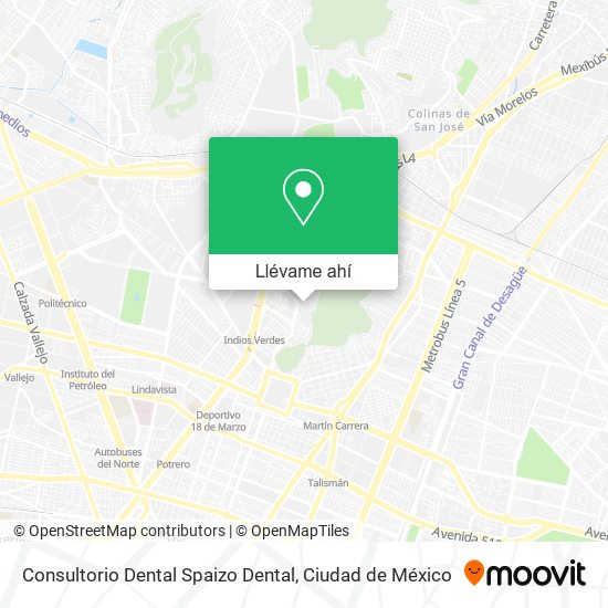 Mapa de Consultorio Dental Spaizo Dental