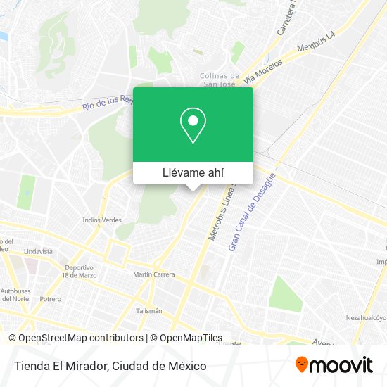 Mapa de Tienda El Mirador