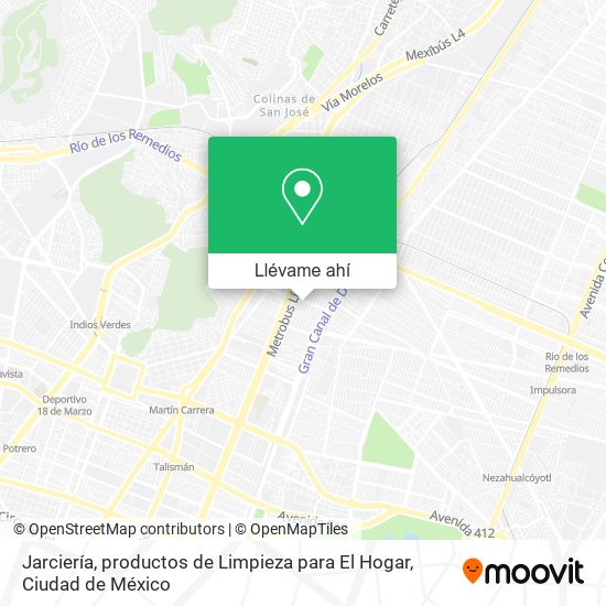 Mapa de Jarciería, productos de Limpieza para El Hogar