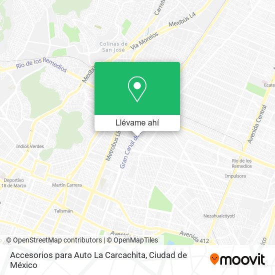 Mapa de Accesorios para Auto La Carcachita
