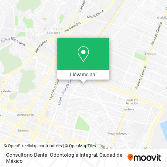 Mapa de Consultorio Dental Odontología Integral